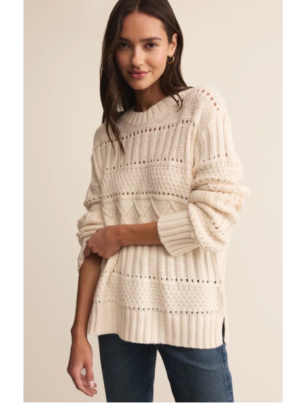 Brand New with tags Z supply cable knit sweater